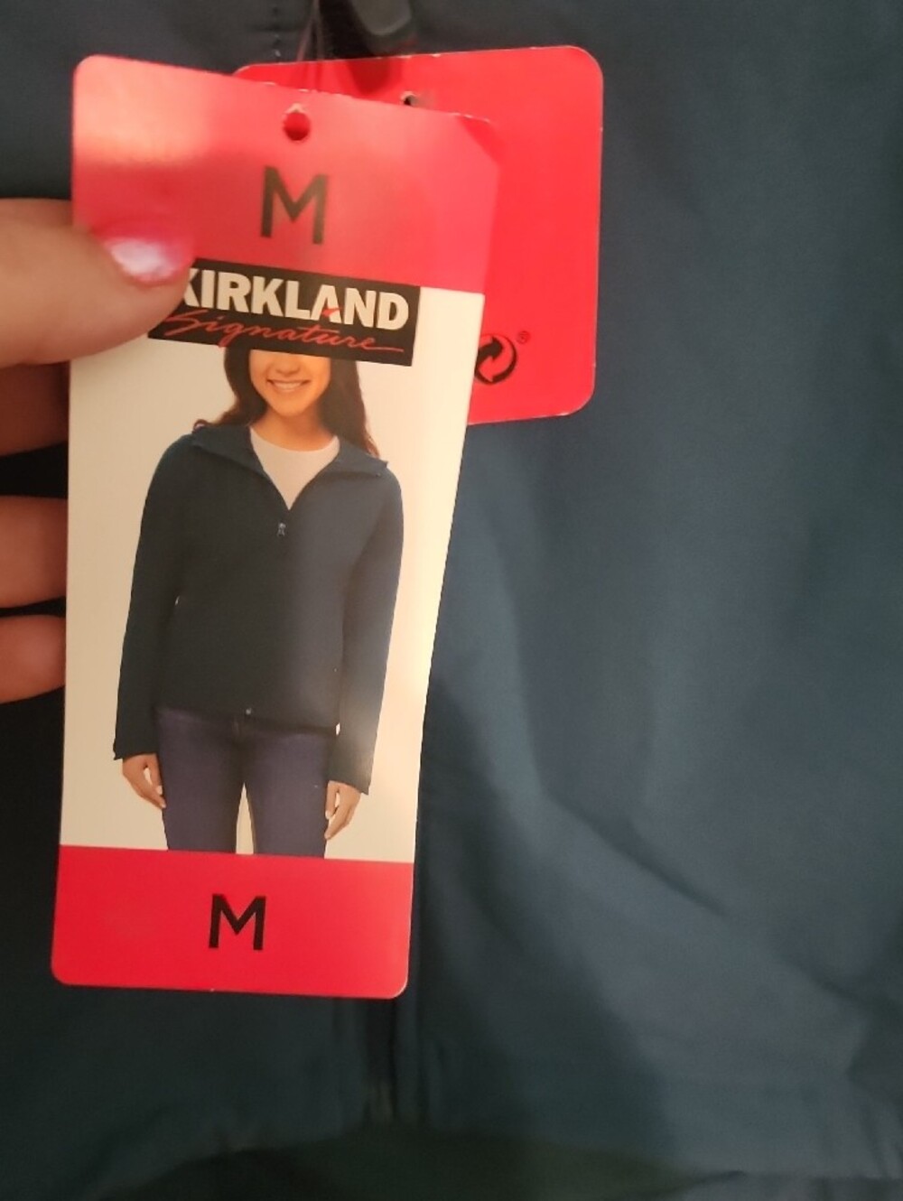 Kirkland Signature Women's Teal Hooded Utility Jacket - Picture 4 of 5